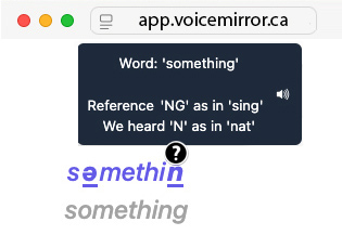 Pronunciation tooltip
